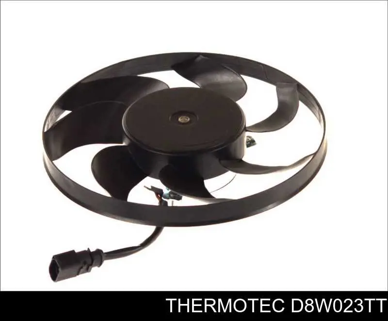 D8W023TT Thermotec электровентилятор охлаждения в сборе (мотор+крыльчатка правый)