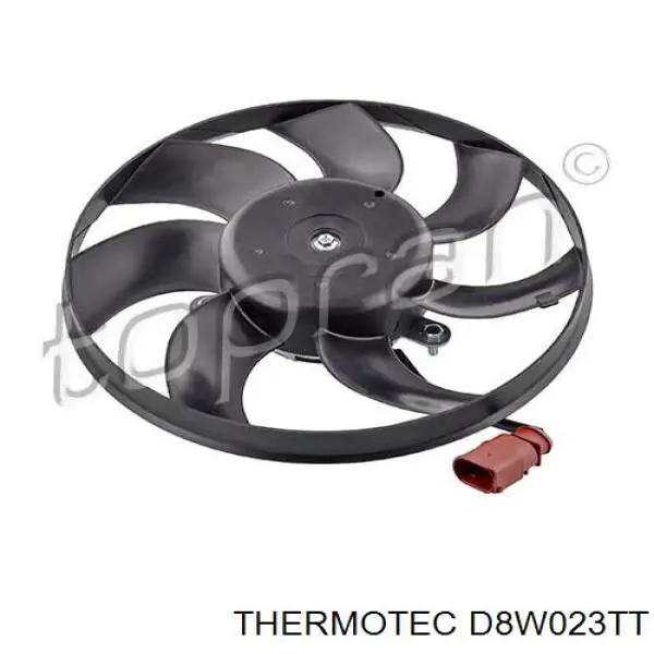 Электровентилятор охлаждения в сборе (мотор+крыльчатка) правый Thermotec D8W023TT цена, от 40.25 USD