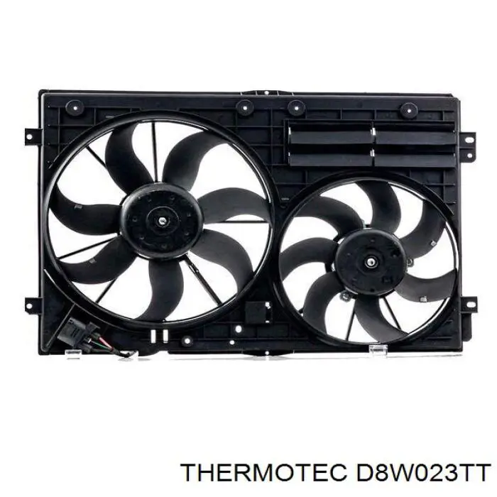 Купить D8W023TT Thermotec Электровентилятор охлаждения в сборе (мотор+крыльчатка) правый