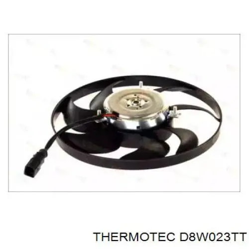 D8W023TT Thermotec Электровентилятор охлаждения в сборе (мотор+крыльчатка), правый