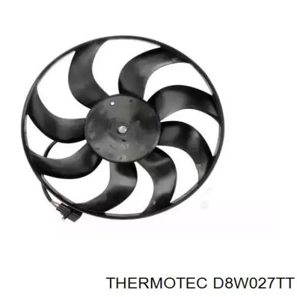 Электровентилятор охлаждения в сборе (мотор+крыльчатка) Thermotec D8W027TT