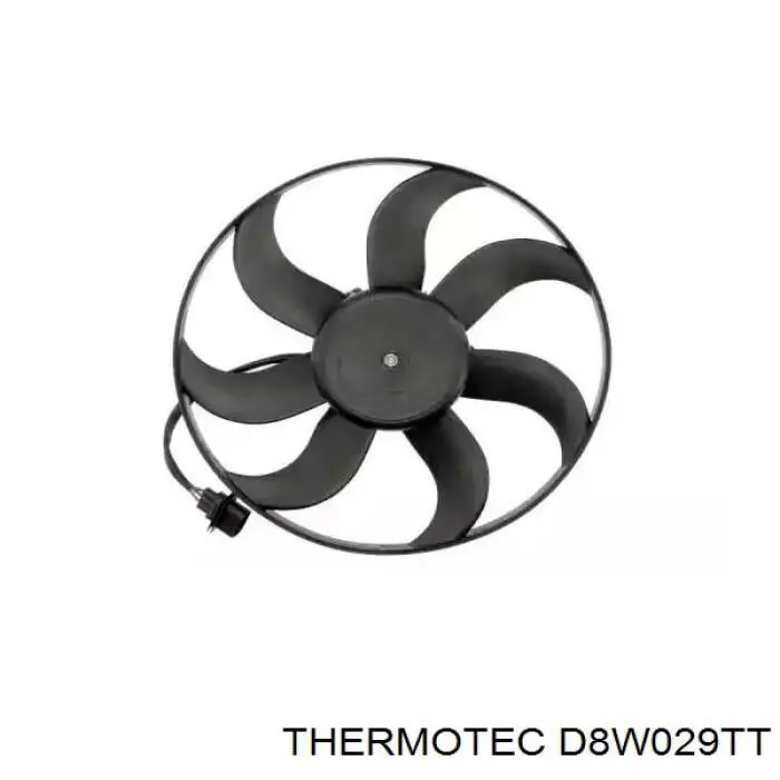 D8W029TT Thermotec электровентилятор охлаждения в сборе (мотор+крыльчатка)
