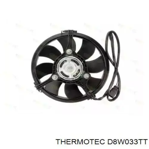 D8W033TT Thermotec электровентилятор охлаждения в сборе (мотор+крыльчатка)