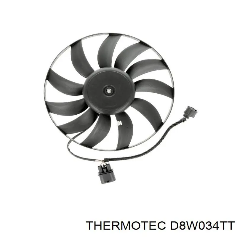 Электровентилятор охлаждения в сборе (мотор+крыльчатка) левый Thermotec D8W034TT цена, от 45.05 USD