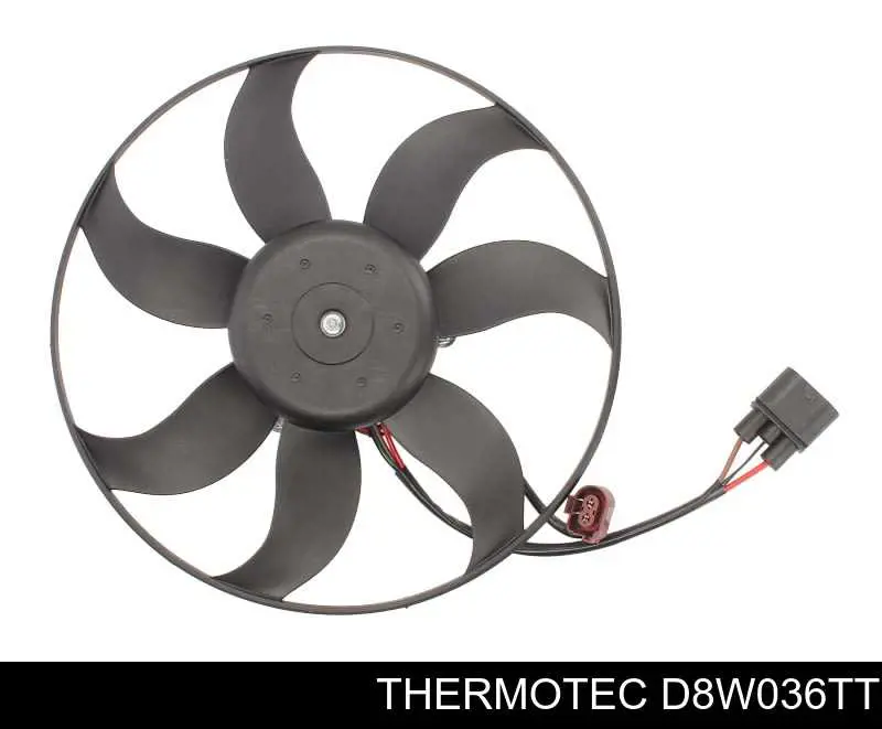 D8W036TT Thermotec электровентилятор охлаждения в сборе (мотор+крыльчатка левый)