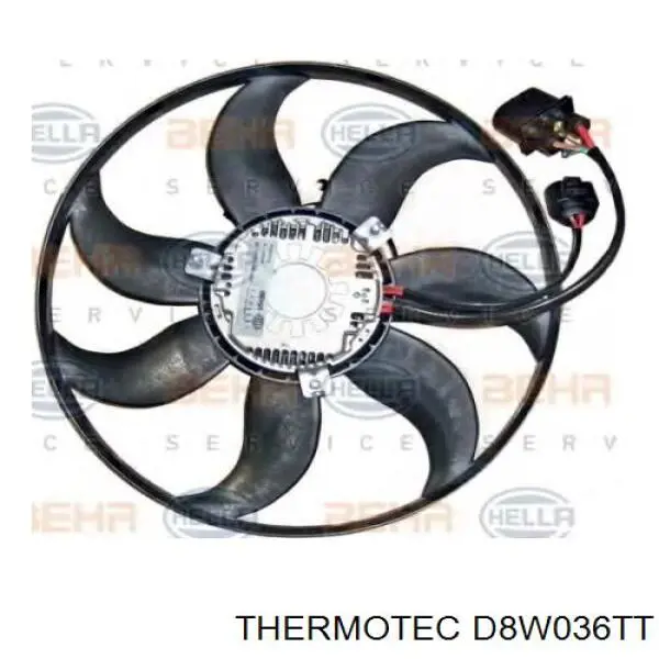 D8W036TT Thermotec Вентилятор системы охлаждения левый