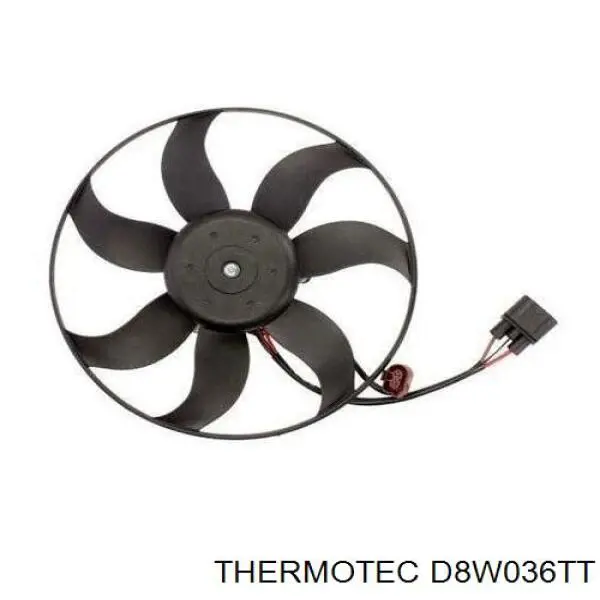Электровентилятор охлаждения в сборе (мотор+крыльчатка) левый Thermotec D8W036TT цена, от 83.95 USD