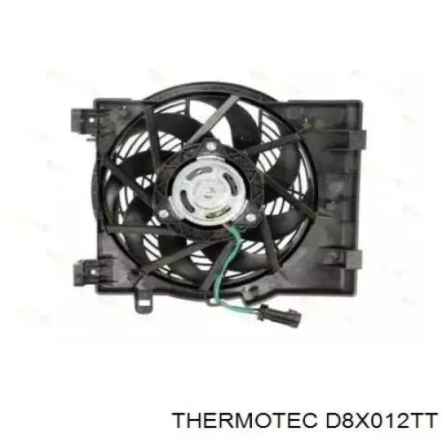 Диффузор вентилятора в сборе с мотором и крыльчаткой D8X012TT Thermotec