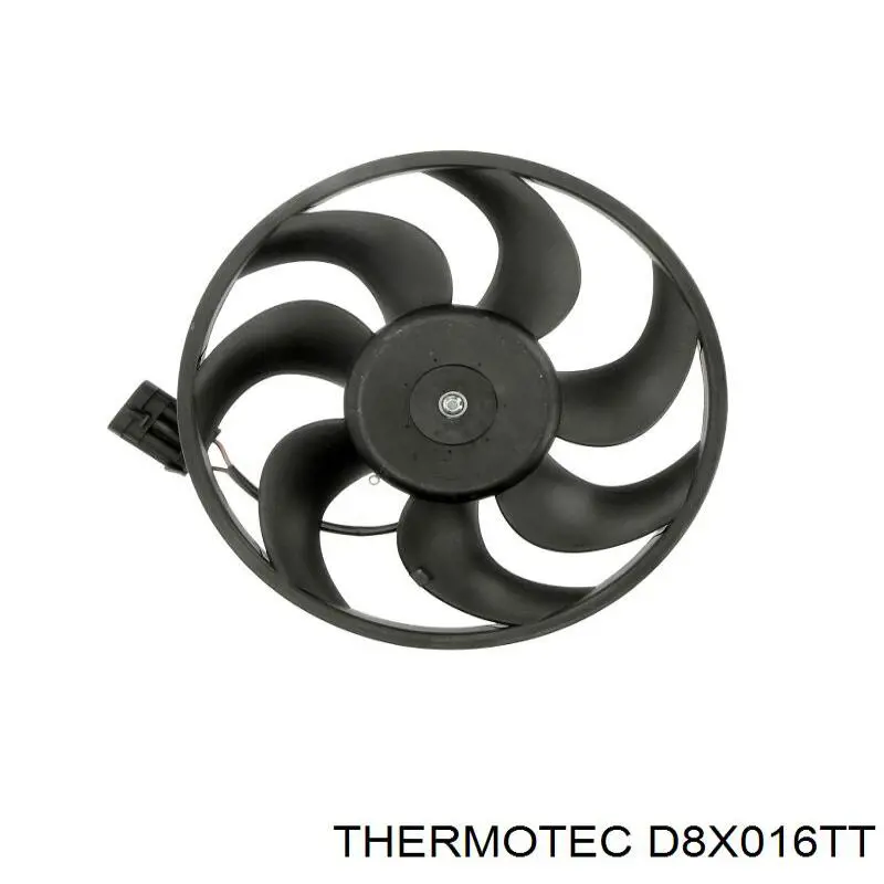 D8X016TT Thermotec электровентилятор охлаждения в сборе (мотор+крыльчатка)