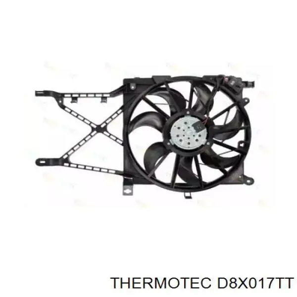 D8X017TT Thermotec электровентилятор охлаждения в сборе (мотор+крыльчатка)