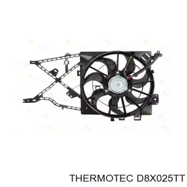 D8X025TT Thermotec электровентилятор охлаждения в сборе (мотор+крыльчатка)