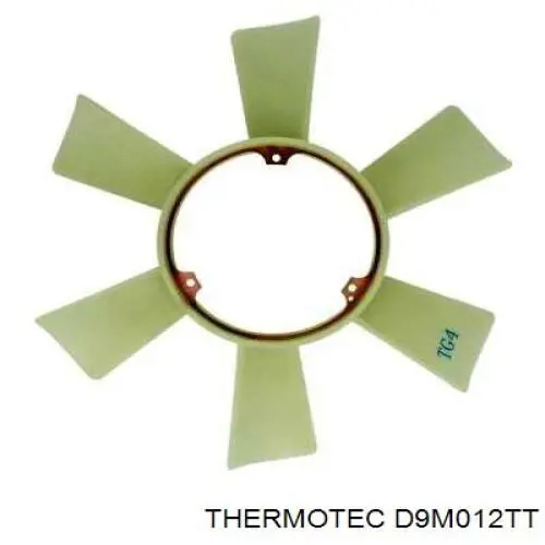 Вентилятор (крыльчатка) радиатора охлаждения Thermotec D9M012TT