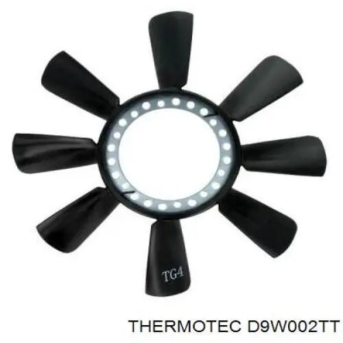 D9W002TT Thermotec ventilador (roda de aletas do radiador de esfriamento)