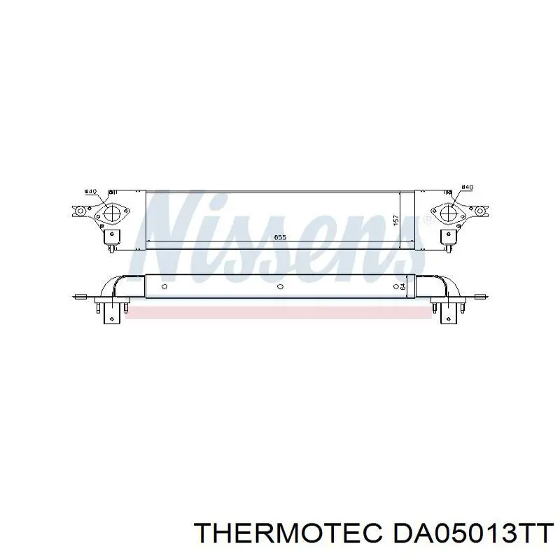 Интеркулер DA05013TT Thermotec