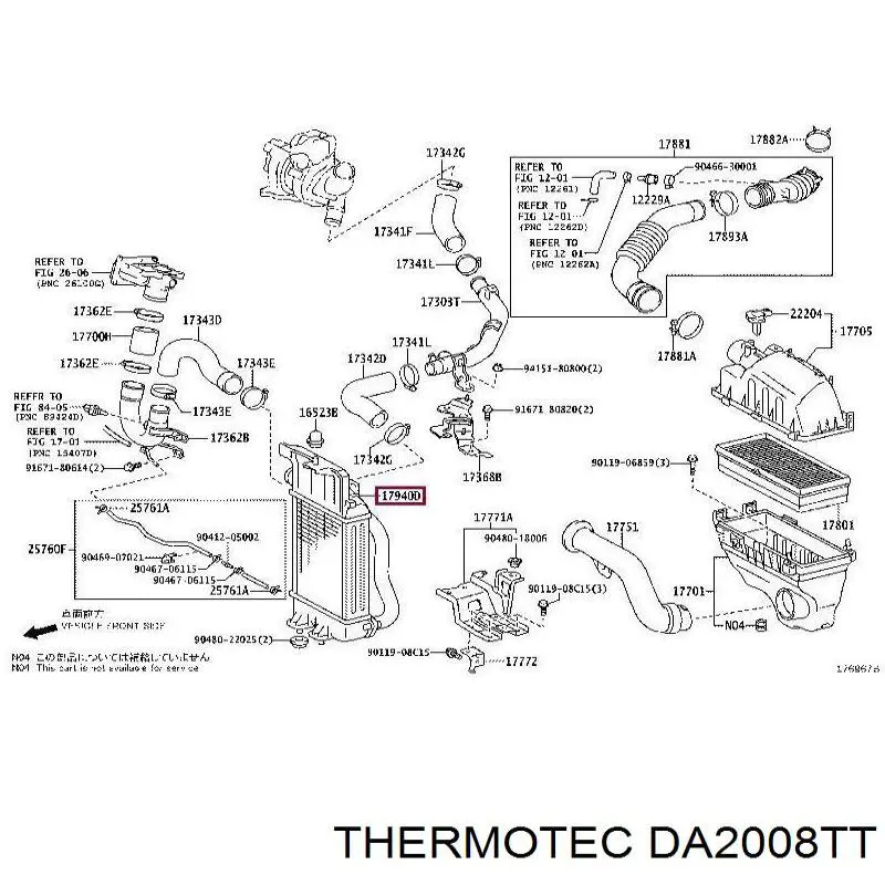 Купить 179400N070 Toyota Интеркулер