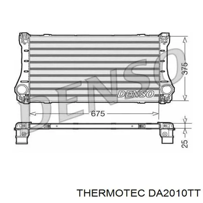 DA2010TT Thermotec интеркулер