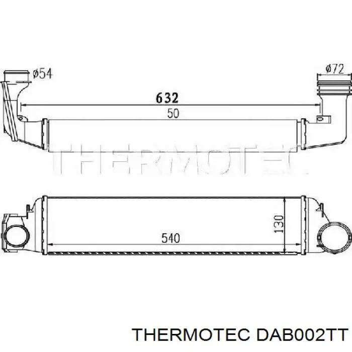 Интеркулер DAB002TT Thermotec