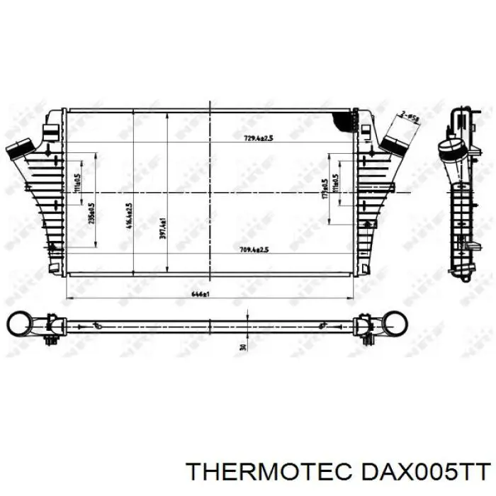 Интеркулер DAX005TT Thermotec