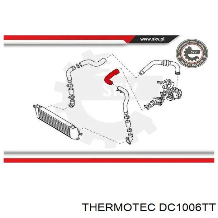 Купить DC1006TT Thermotec Патрубок интеркулера