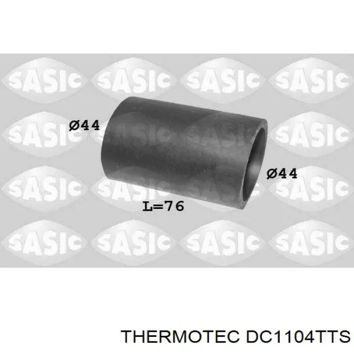 DC1104TTS Thermotec шланг (патрубок интеркуллера правый)