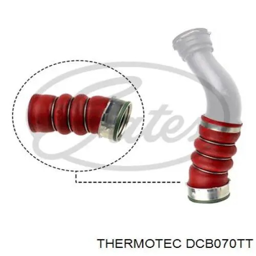 Правый шланг интеркуллера DCB070TT Thermotec