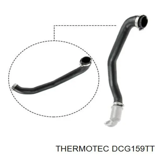 Шланг (патрубок) интеркуллера верхний Thermotec DCG159TT