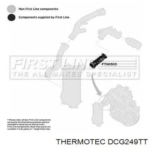 Купить DCG249TT Thermotec Патрубок интеркулера