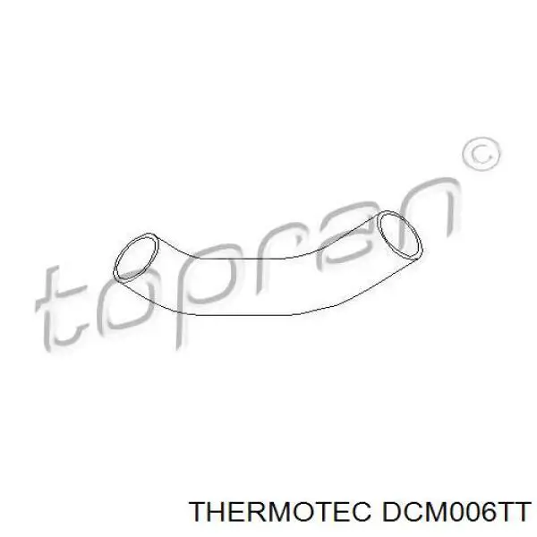 Патрубок воздушный, выход из турбины/компрессора (наддув) Thermotec DCM006TT цена, от 13.76 USD