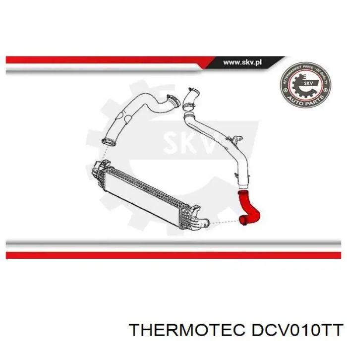 Купить DCV010TT Thermotec Патрубок интеркулера