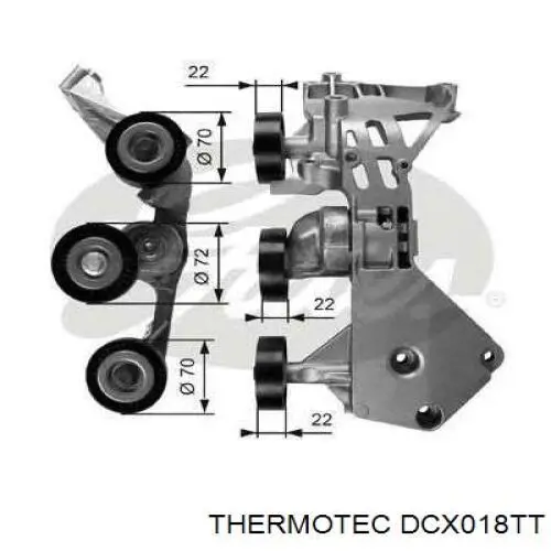 DCX018TT Thermotec Патрубок интеркуллера