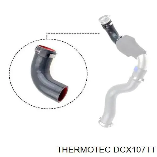 Шланг/патрубок интеркуллера Thermotec DCX107TT цена, от 8.82 USD