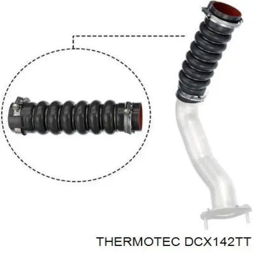 Шланг/патрубок інтеркуллера, нижній лівий DCX142TT Thermotec