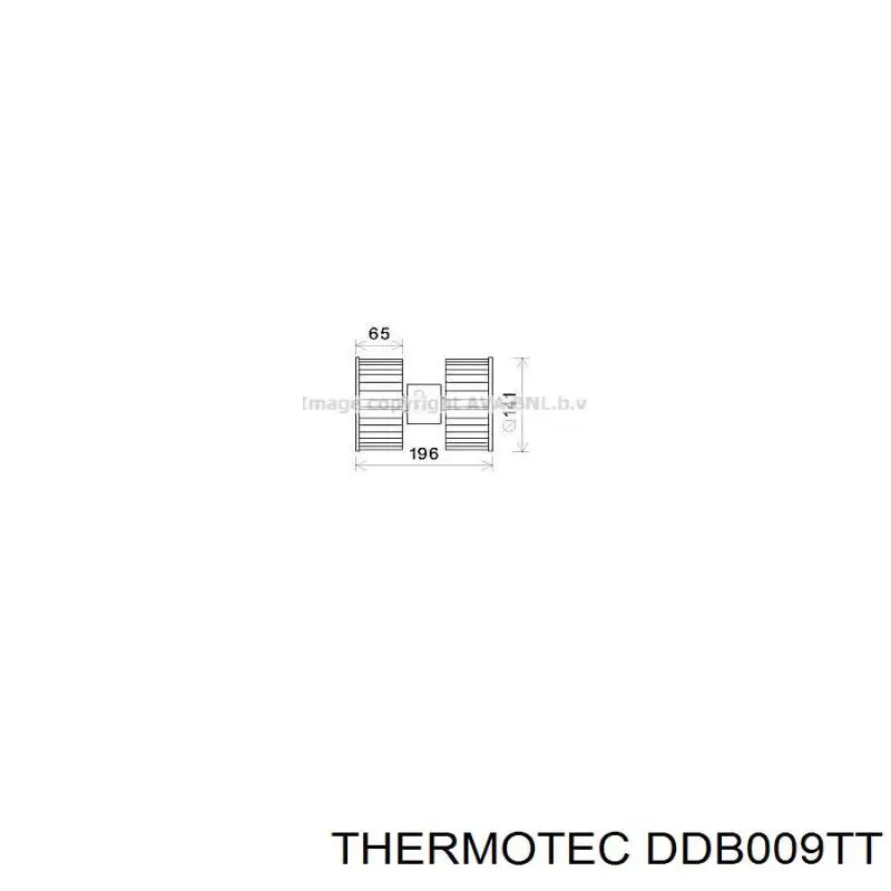 Мотор вентилятора печки (отопителя салона) Thermotec DDB009TT цена, от 60.79 USD