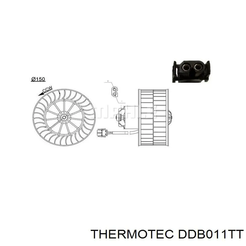 DDB011TT Thermotec Электромотор печки