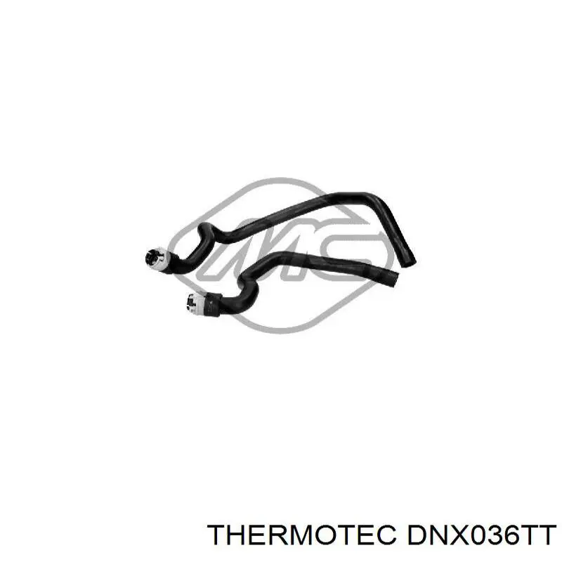 DNX036TT Thermotec Патрубок отопителя, обратка
