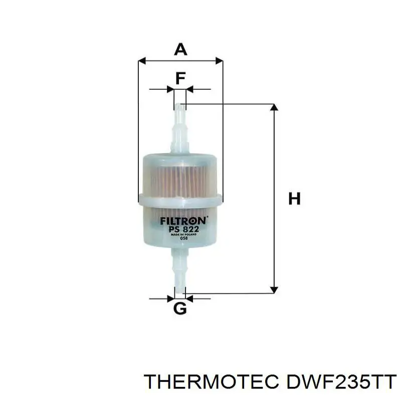 Шланг радиатора охлаждения Thermotec DWF235TT цена, от 7.59 USD