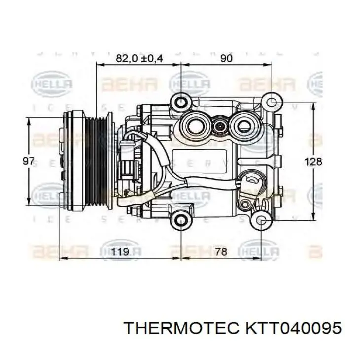  Acoplamento (bobina magnética) do compressor de aparelho de ar condicionado Ford Focus I sedan (DFW) (1999 - 2005) I