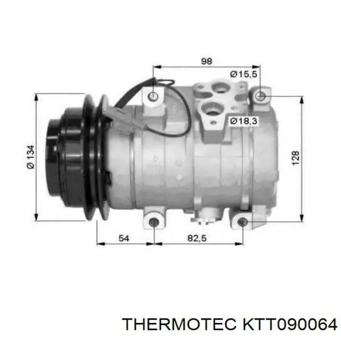 KTT090064 Thermotec компрессор кондиционера