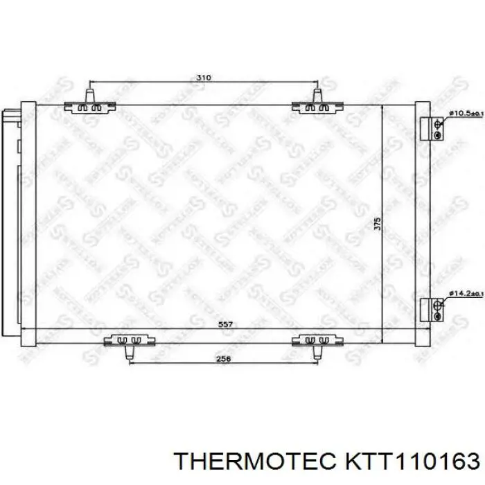 Радиатор кондиционера KTT110163 Thermotec