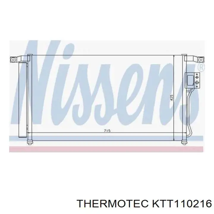 Радиатор кондиционера KTT110216 Thermotec