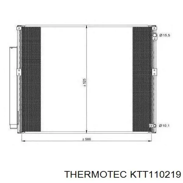 Радиатор кондиционера KTT110219 Thermotec