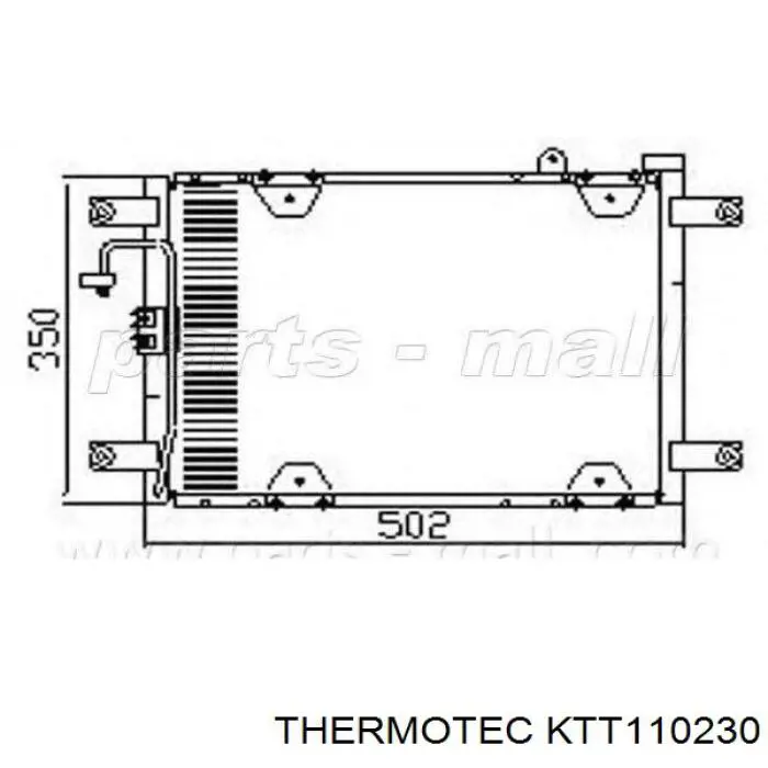 Радиатор охлаждения кондиционера Kamoka 7800629