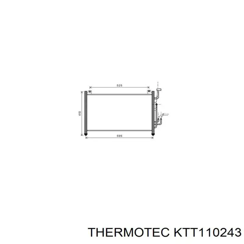 Радиатор кондиционера KTT110243 Thermotec