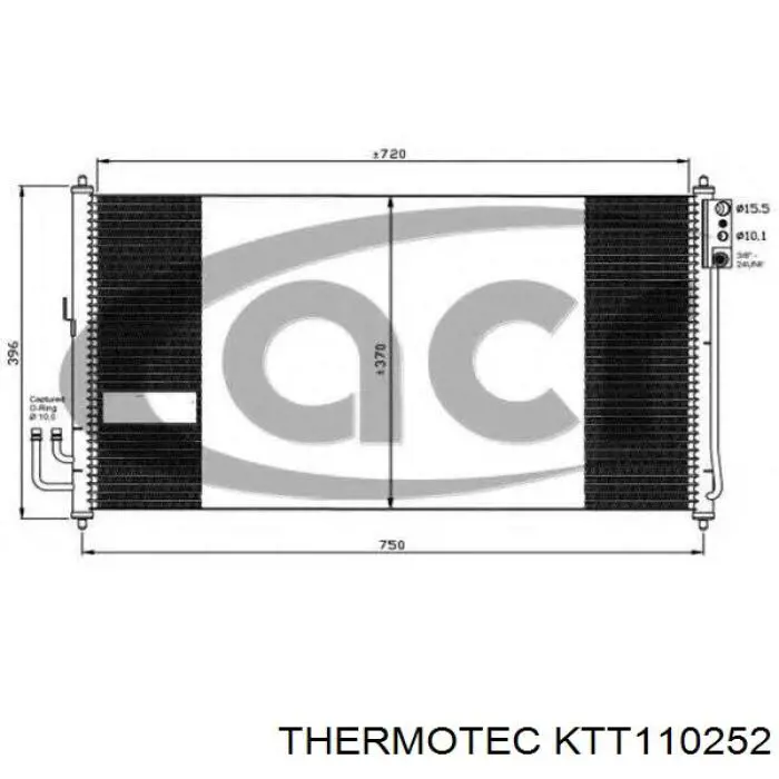 KTT110252 Thermotec Конденсатор
