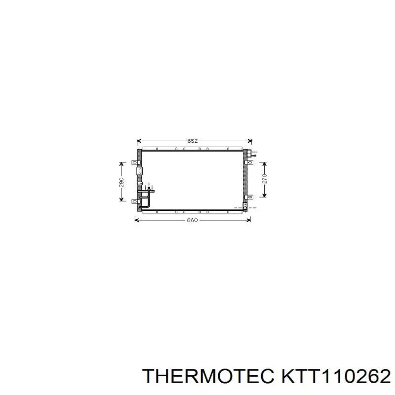 Купить KTT110262 Thermotec Радиатор системы охлаждения кондиционера