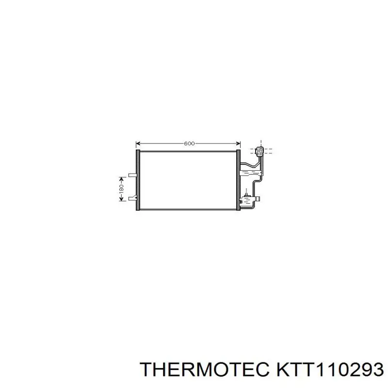 Радиатор охлаждения кондиционера Thermotec KTT110293