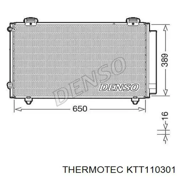 Радиатор охлаждения кондиционера Thermotec KTT110301