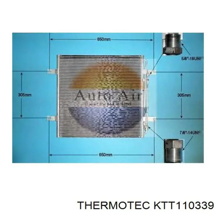 Купить KTT110339 Thermotec Радиатор системы охлаждения кондиционера
