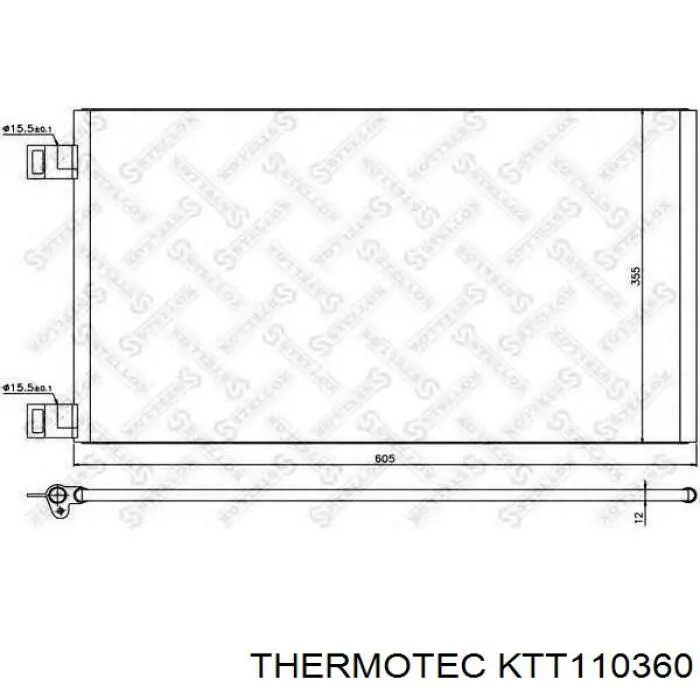 Радиатор кондиционера KTT110360 Thermotec