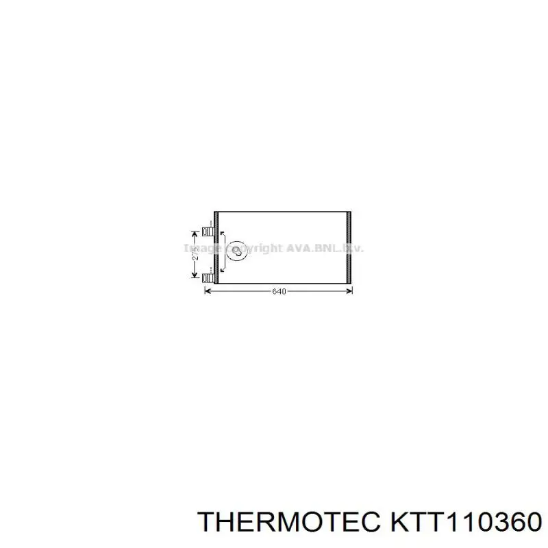Купить KTT110360 Thermotec Радиатор системы охлаждения кондиционера